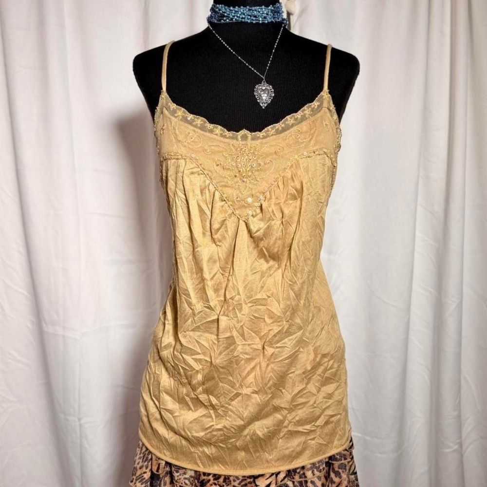 Carissa Beaded Mesh Cami‎ – Women's L